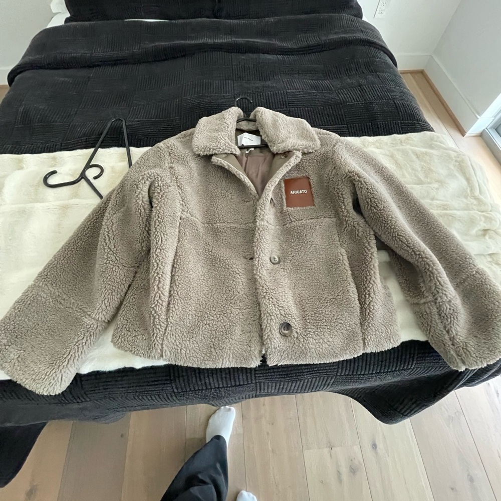 Axel Arigato Cream Sherpa Jacket